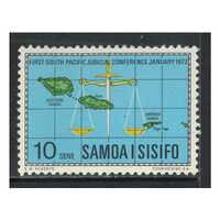 Samoa 1972 First South Pacific Judicial Conference Single Stamp SG377 MUH