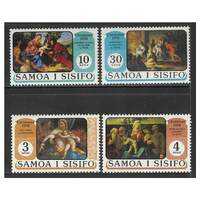 Samoa 1974 Christmas Set of 4 Stamps SG435/38 MUH