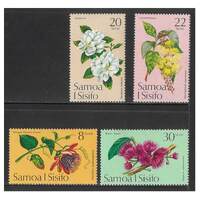 Samoa 1975 Tropical Flowers Set of 4 Stamps SG440/43 MUH