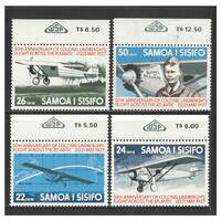 Samoa 1977 50th Anniv of Lindbergh's Transatlantic Flight Set of 4 Stamps SG483/86 MUH