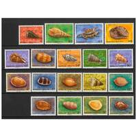 Samoa 1978 Shells Set of 18 Stamps SG516/30c MUH