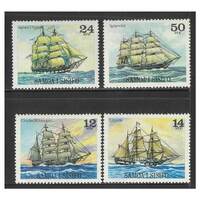 Samoa 1979 Sailing Ships 1st Series Set of 4 Stamps SG540/43 MUH