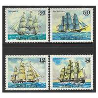 Samoa 1980 Sailing Ships 2nd Series Set of 4 Stamps SG561/64 MUH