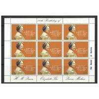 Samoa 1980 80th Birthday of the Queen Mother Sheetlet/9 Stamps SG572 MUH