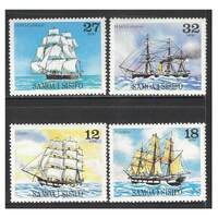 Samoa 1981 Sailing Ships 3rd Series Set of 4 Stamps SG584/87 MUH