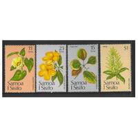 Samoa 1981 Christmas/Flowers Set of 4 Stamps SG607/10 MUH