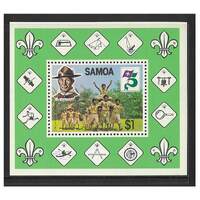 Samoa 1982 75th Anniv of Boy Scout Movement Mini Sheet SG MS624 MUH