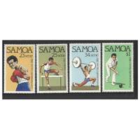 Samoa 1982 Commonwealth Games Brisbane Set of 4 Stamps SG625/28 MUH