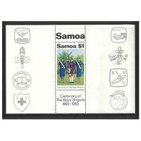Samoa 1983 Centenary of Boy's Brigade Mini Sheet SG MS668 MUH