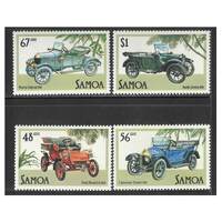 Samoa 1985 Veteran and Vintage Cars Set of 4 Stamps SG692/95 MUH