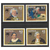 Samoa 1987 Bicentenary of Australian Settlement 1st Issue Set of 4 Stamps SG758/61 MUH