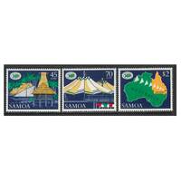 Samoa 1988 World Fair Brisbane Stamp Expo Set of 3 Stamps SG779/81 MUH