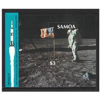 Samoa 1989 20th Anniv of First Manned Landing on Moon Mini Sheet SG MS834 MUH
