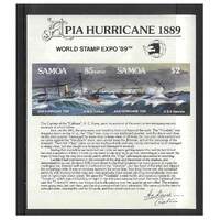 Samoa 1989 World Stamp Expo Washington Imperf Mini Sheet SG MS839 MUH