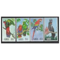 Samoa 1991 Parrots Set of 4 Stamps SG857/60 MUH