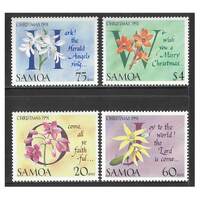 Samoa 1991 Christmas Set of 4 Stamps SG864/67 MUH