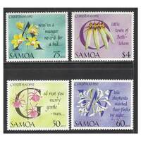 Samoa 1992 Christmas Set of 4 Stamps SG886/89 MUH