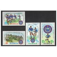 Samoa 1993 Rugby World Cup Set of 4 Stamps SG894/97 MUH