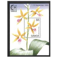 Samoa 1995 Singapore International Stamp Expo/Orchid Mini Sheet SG MS970 MUH 