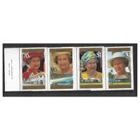 Samoa 1996 70th Birthday of QEII Set of 4 Stamps SG983/86 MUH 