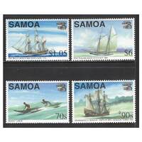 Samoa 1999 World Stamp Expo Melbourne/Maritime Heritage Set of 4 Stamps SG1038/41 MUH 