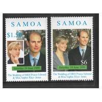 Samoa 1999 Royal Wedding Set of 2 Stamps SG1042/43 MUH 