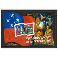 Samoa 2002 40th Anniv of Independence Mini Sheet Self-adhesive SG MS1088 MUH 