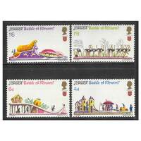Jersey 1970 Battle of Flowers Parade Set of 4 Stamps SG38/41 MUH