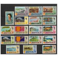 Jersey 1970 Decimal Currency/Pictorials Set of 18 Stamps SG42/56 MUH