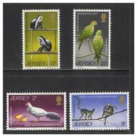 Jersey 1971 Wildlife Preservation Trust 1st Series Set of 4 Stamps SG57/60 MUH