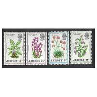 Jersey 1972 Wild Flowers Set of 4 Stamps SG69/72 MUH