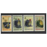 Jersey 1972 Royal Jersey Militia 1st Issue Set of 4 Stamps SG77/80 MUH 