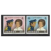 Jersey 1973 Royal Wedding Set of 2 Stamps SG97/98 MUH