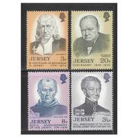Jersey 1974 Anniversaries Set of 4 Stamps SG111/14 MUH