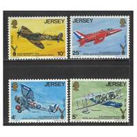 Jersey 1975 50th Anniv of Royal Air Force Association Set of 4 Stamps SG133/36 MUH