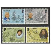 Jersey 1976 Bicentenary of American Independence Set of 4 Stamps SG160/63 MUH