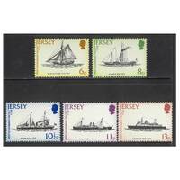 Jersey 1978 Bicentenary of England-Jersey Government Mail Packet Service Set of 5 Stamps SG197/201 MUH
