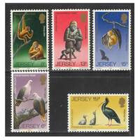 Jersey 1979 Wildlife Preservation Trust 3rd Series Set of 5 Stamps SG217/21 MUH