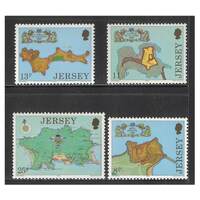 Jersey 1980 Fortresses/Drawings Set of 4 Stamps SG222/25 MUH