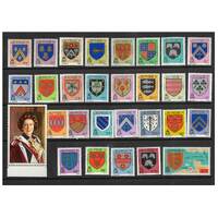 Jersey 1981 Arms of Jersey Families Set of 29 Stamps SG249/74 MUH