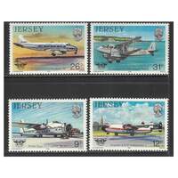Jersey 1984 Aviation History 2nd Series Set of 4 Stamps SG340/43 MUH