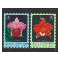 Jersey 1984 Christmas/Flowers Set of 2 Stamps SG350/51 MUH