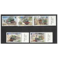 Jersey 1985 Railway History 2nd Series Set of 5 Stamps SG365/69 MUH