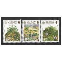 Jersey 1986 Europa/Environmental Conservation Set of 3 Stamps SG386/88 MUH