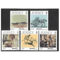 Jersey 1986 Birth Centenary of Edmund Blampied Set of 5 Stamps SG397/401 MUH