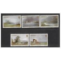 Jersey 1987 Christmas/Paintings Set of 5 Stamps SG428/32 MUH