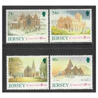 Jersey 1988 Christmas/Parish Churches 1st Series Set of 4 Stamps SG458/61 MUH