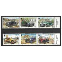 Jersey 1989 Vintage Cars 1st Series Set of 6 Stamps SG462/67 MUH