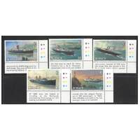 Jersey 1989 Centenary of Great Western Railway Steamer to Channel Islands Set of 5 Stamp SG507/11 MUH