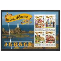 Jersey 1990 Festival of Tourism Mini Sheet of 4 Stamps SG MS525 MUH